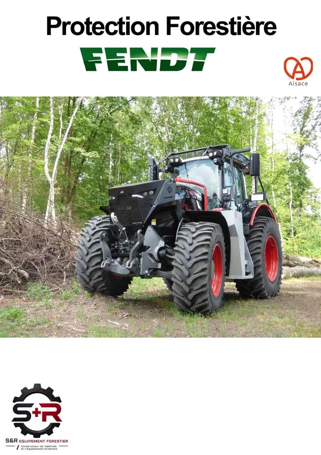 Prospectus blindage Fendt et protections forestières S&R Equipement Forestier